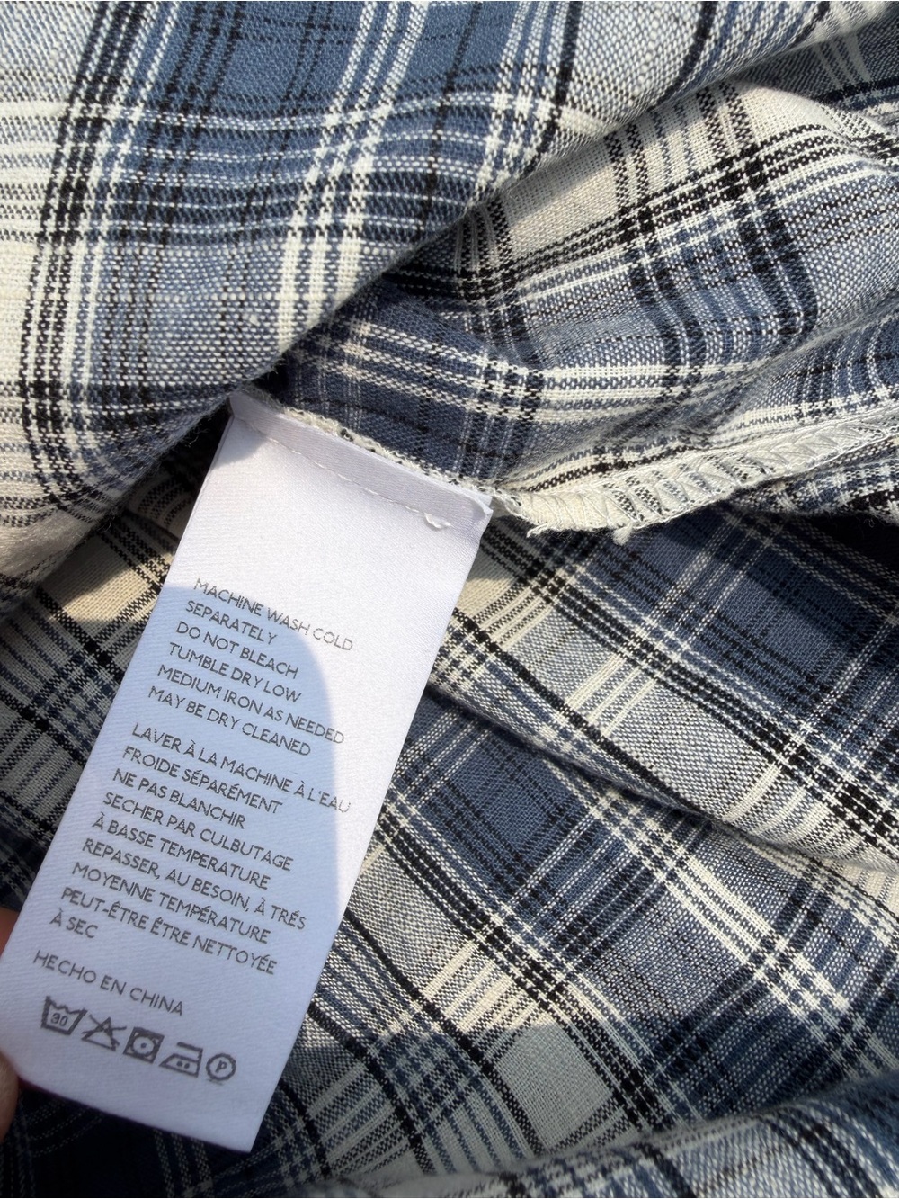 Anthropologie Plaid Cottagecore Tie Strap Midi Dress Size Small 100% Cotton - Picture 5 of 9